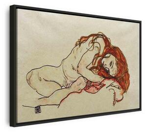 Quadro - Crouched Girl With Bowed Head