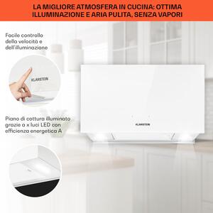 Klarstein Kronleuchter L Cappa a Isola 60cm Scarico: 590m3/h LED Touch bianco