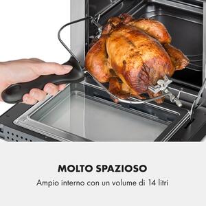 Klarstein AeroVital Cube Chef friggitrice ad aria calda, 1700 W, 14 litri, 16 programmi, calore superiore e inferiore