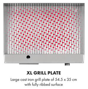 Klarstein Grillmeile 3000R Pro grill elettrico 3000W piastra 54,5x35cm scanalata