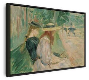 Quadro - Sur un banc de Bois de Boulogne (Berthe Morisot)