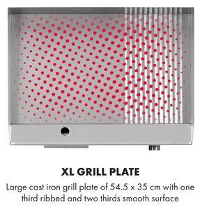 Klarstein Grillmeile 3000GR Pro grill elettrico 3000W 54,5x35cm piatto/scanalato