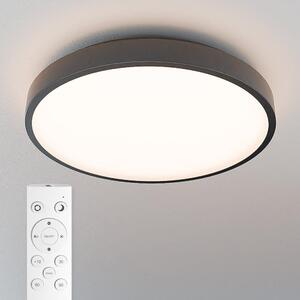 Hoftronic Lampada da soffitto a LED 24W IP44 2600lm CCT Nero Ø35 cm