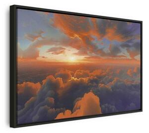 Quadro - When Dawn Tickles the Clouds: A Spectacle of Colors on the Morning Sky
