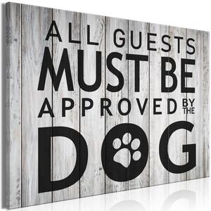 Quadro - All Guests Must Be Approved by the Dog (1 Part) Wide