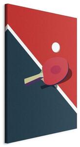 Quadro - Table Tennis - Racket and Ball on the Table