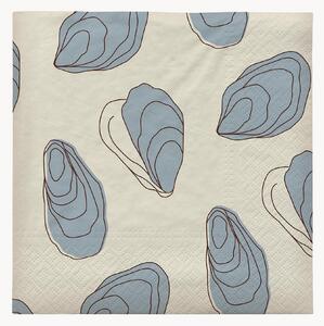 Set di 20 tovaglioli di carta Oyster