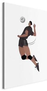 Quadro - Volleyball Player on a White Background - Illustration