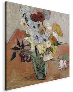 Quadro - Stilllife with Japanese vase, roses and anemones (Vincent Van Gogh)