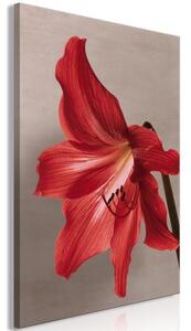 Quadro - Red Flower (1 Part) Vertical