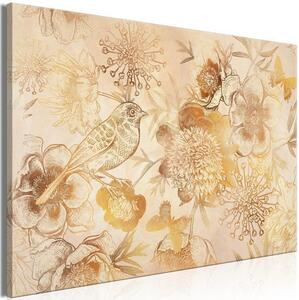 Quadro - Golden Mosaic of Nature (1 Part) Wide