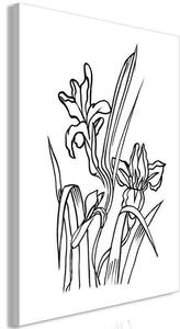 Quadro - Love Irises (1 Part) Vertical