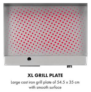 Klarstein Grillmeile 3000G Pro grill elettrico 3000W piastra grill 54,5x35cm piatta