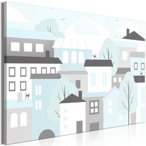Quadro - Colorful Town (1 Part) Wide