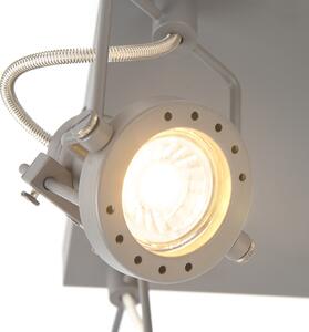 Plafoniera industriale antracite orientabile a 4 luci - SUPLUX