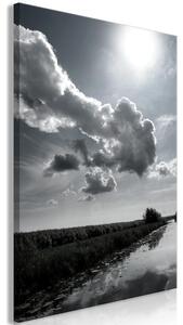 Quadro - Sun Over Clouds (1-part) - Sky Reflection in Water Field