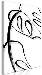 Quadro - White Monstera (1 Part) Vertical