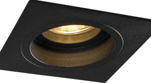 Faretto da incasso moderno nero orientabile 9,3cm - CHUCK