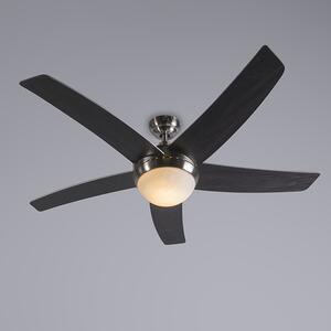 Ventilatore da soffitto in acciaio con telecomando - Cool 52