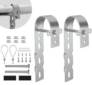 2 supporti regolabili per pannelli solari, ganci, balcone