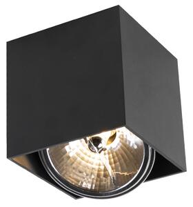 Faretto quadrato nero incl. lampadina - BOX
