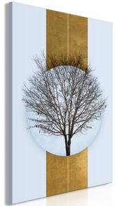 Quadro - Circle of Nature (1-part) - Tree Branches in Round Composition