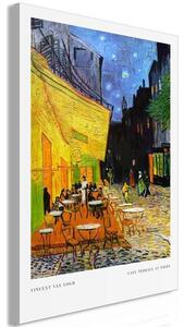 Quadro - Cafe at Night (1 Part) Vertical