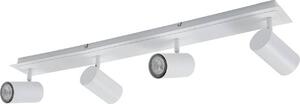 Faretto da soffitto Lindby Joffrey, 80 cm, bianco, 4 luci, GU10