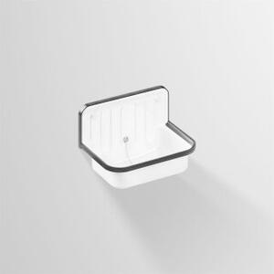 Lavabo da appoggio modello CLASSICS, acciaio smaltato, 510x330x365 mm, da montare a parete, con troppofilo, bianco, 1 pezzo