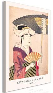 Quadro - Woman With an Umbrella (1 Part) Vertical