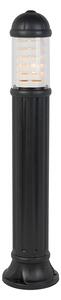 Lampioncino nero rustico 110cm IP55 - SAURO