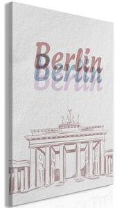 Quadro - Berlin in Watercolours (1 Part) Vertical