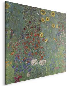 Quadro - Rural Garden With Sunflowers