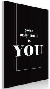 Quadro - Key to Success (1-part) - Black and White English Inscriptions
