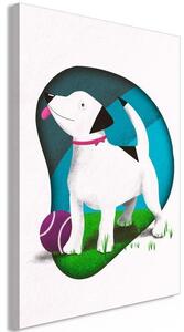 Quadro - Dog and Ball (1 Part) Vertical