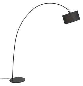 Lampada da terra ad arco moderna intelligente nera incl. WiFi G95 - Vinossa