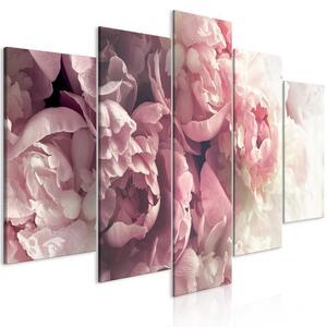 Quadro - Vintage Peonies (5 Parts) Wide