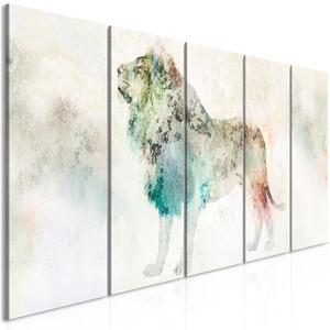 Quadro - Colourful King (5 Parts) Narrow