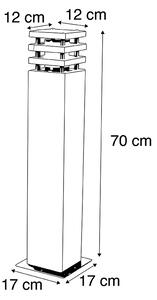 Lampioncino esterno beige 70 cm - GRUMPY