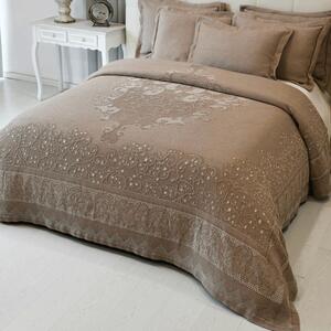 Copriletto matrimoniale Botticelli Home Arabesco in cotone jacquard