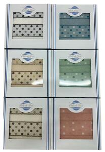 Set asciugamano bagno viso e ospite Pois Botticelli Home