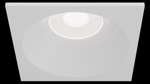 Maytoni Faretto da incasso moderno quadrato con struttura in metallo verniciata Zoom Alluminio Bianco GU10 50W 1 Lampadina