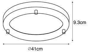 Plafoniera moderna oro 41 cm IP44 - YUMA
