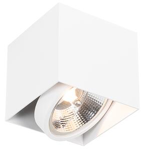 Faretto design quadrato bianco AR111 - BOX