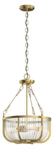 Quintiesse QN-ROUX3-NBR - Lampadario a catena ROUX 3xE27/60W/230V dorato