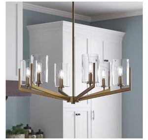 Quintiesse QN-NYE6-BNB - Lampadario a stelo NYE 6xE14/40W/230V dorato