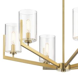 Quintiesse QN-NYE6-BNB - Lampadario a stelo NYE 6xE14/40W/230V dorato