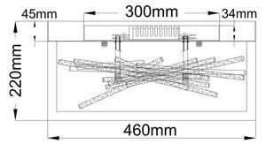 Quintiesse QN-STYX-LED-F-BG - Plafoniera LED STYX LED/8W/230V nero/oro