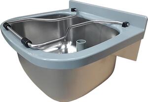 Lavello a incasso KWC SIRIUS, acciaio inossidabile V2A, 470x250x405 mm, da montare a parete, scarico a destra, 1 pezzo