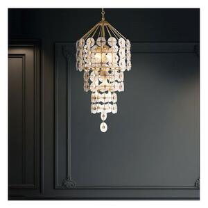 Quintiesse QN-MERIDIAN-9P-DG - Lampadario a sospensione MERIDIAN con catena 9xE14/40W/230V, finitura oro